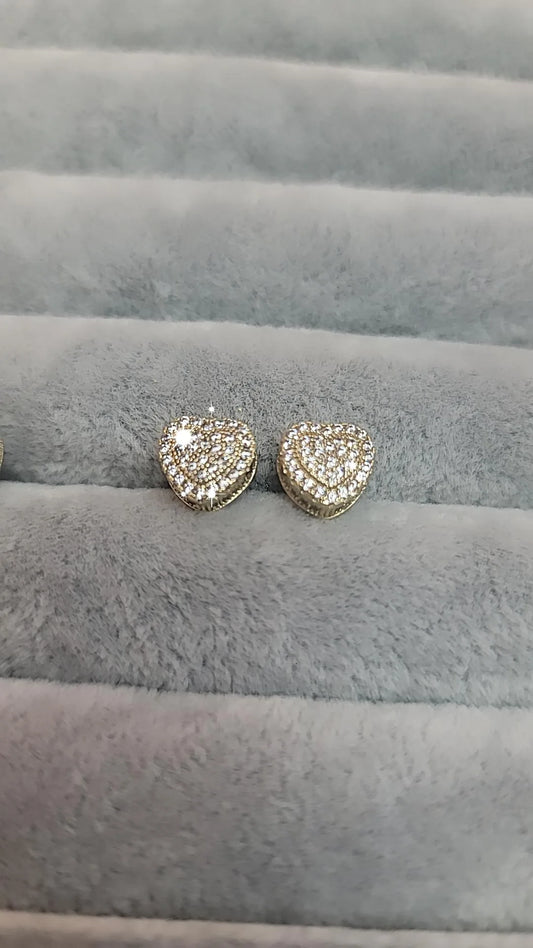 PENDIENTES DE CORAZON CON ZIRCONIA