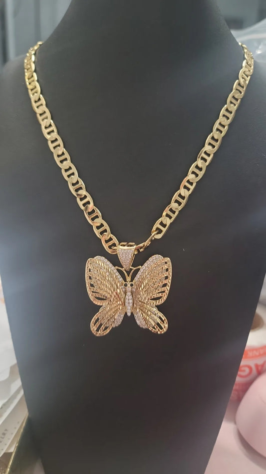 CADENA CON DIJE DE MARIPOSA