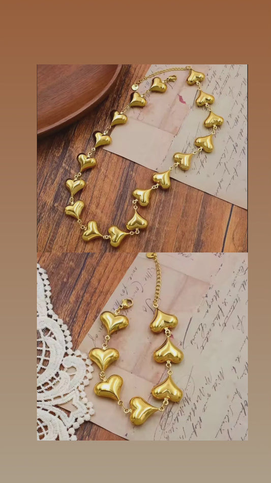 SET DE CORAZONES EN ACERO INOXIDABLE