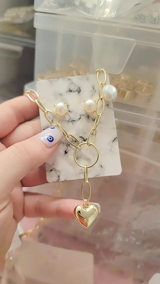 SET DE COLLAR Y PERLAS