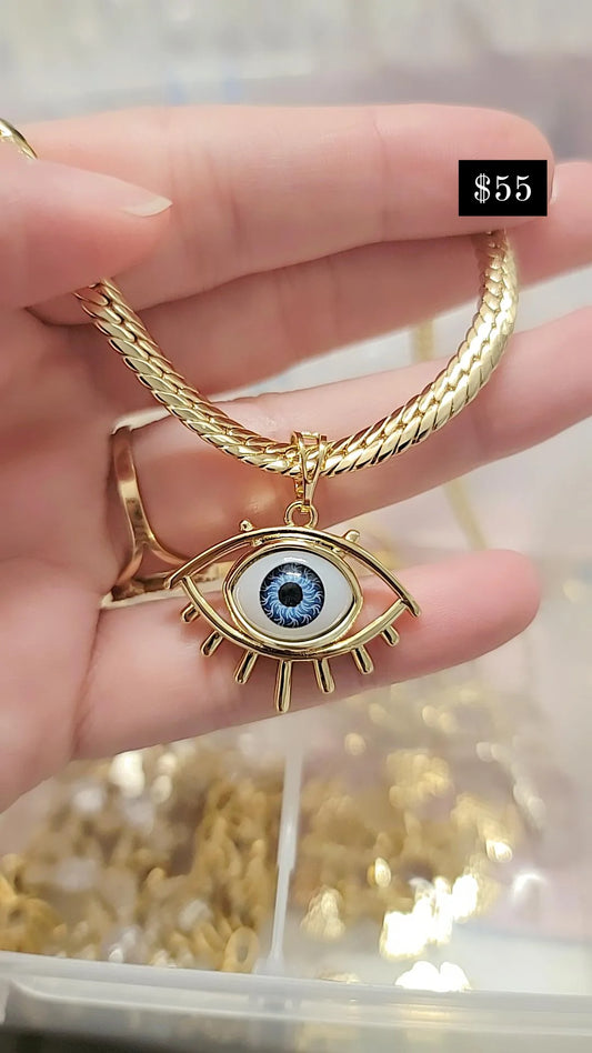 CADENA CON DIJE DE OJO