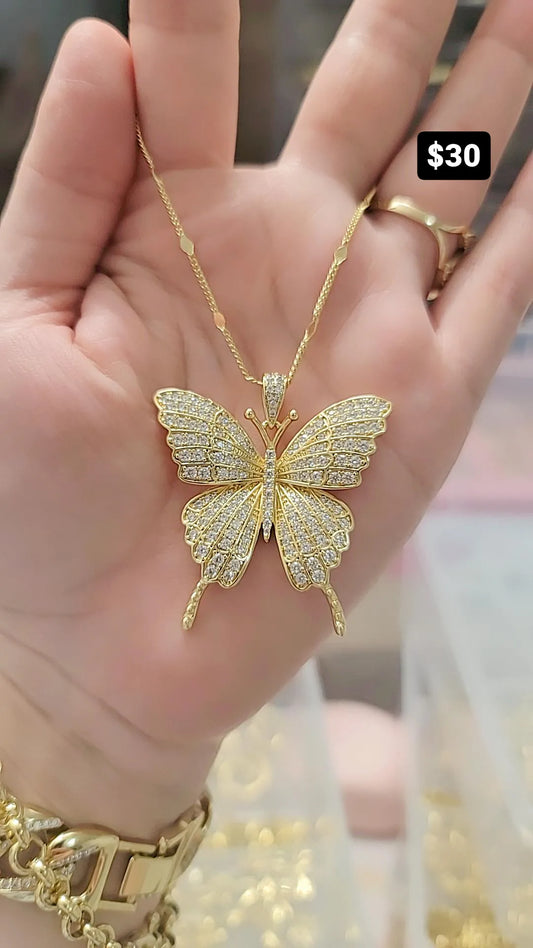 CADENA CON MARIPOSA